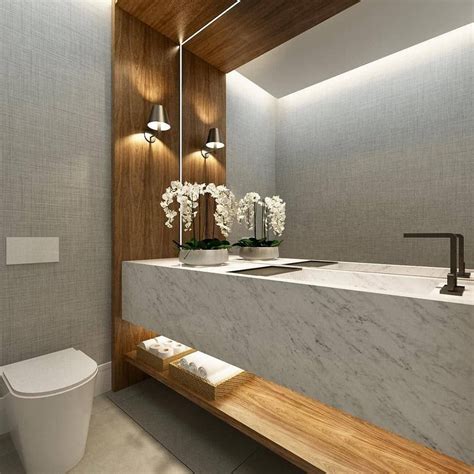 lavabo pequeno luxo moderno Banheiros incríveis Banheiros luxuosos Decoração banheiro