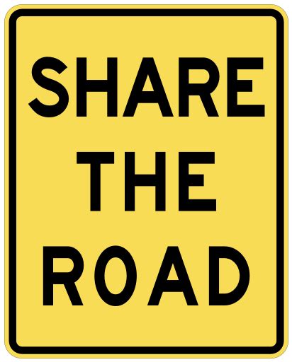 Share The Road Clipart Free Clip Art Roads Signs Three Word Quotes