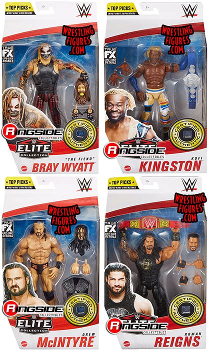 Wwe Elite Top Picks 2021 Complete Set Of 4 Wwe Toy Wrestling Action