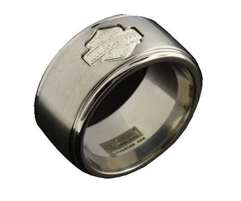 Mens wooden wedding rings south africa. Harley-Davidson Stamper Men's Grooved Bar & Shield ...