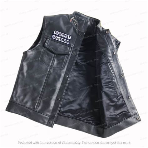 Sons Of Anarchy Vest Jax Teller Soa Leather Vest