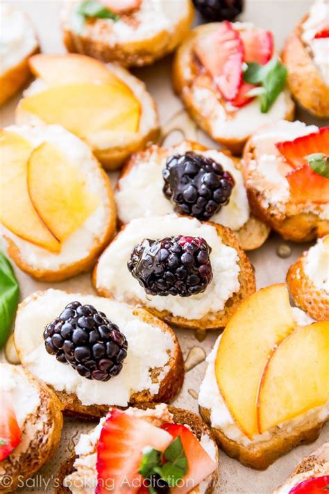 Easiest Appetizer Goat Cheese Honey And Fruit Crostini