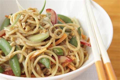 While many healthy chinese food the great thing about this famous chinese food dish is that you can use some other meats instead of pork. Chinese Noodles in Peanut Sauce Recipe with Sesame Paste