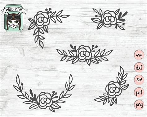 Download Flowers SVG File Flowers cut file Flower Doodles Flower | Etsy