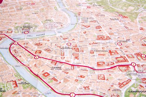 La Mappa Di Roma Fotografia Stock Immagine Di Europa 85528590