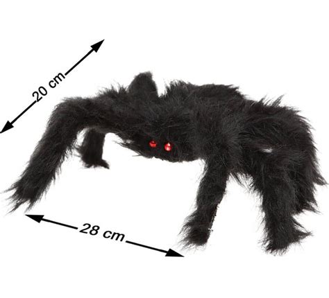 aranha peluda preta 20x28 cm