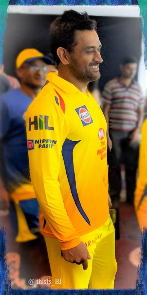 Ms Dhoni In Csk Jersey Wallpapers Download Mobcup
