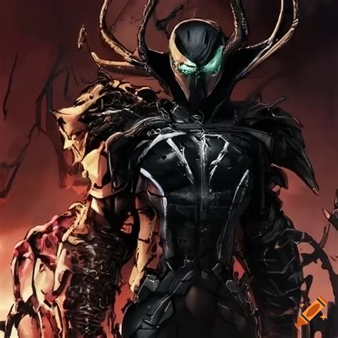 Image Of A Post Apocalyptic Cyborg Superhero With Black Steel Spawn