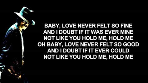 Michael Jackson Ft Justin Timberlake Love Never Felt So Good Lyrics