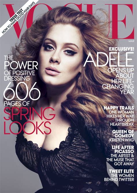 Adele Tells Vogue Shes Done With Break Up Music