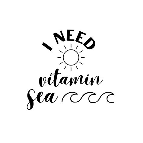 I Need Vitamin Sea Svg Summer Beach Svg Beach Svg Summertime Funny