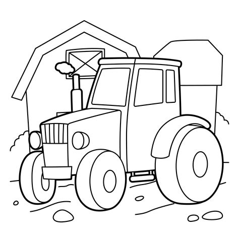 Printable Tractor Coloring Pages Home Design Ideas