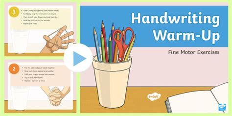 Ks2 Handwriting Exercises For Children Warm Up Powerpoint