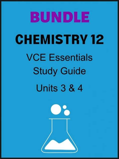 Chemistry 12 Vce Essentials Bundle Unit 3 And Unit 4 Learning Materials