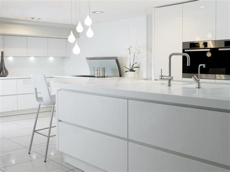A galley kitchen can really benefit from the use of a window to brighten and help make the space look bigger. White Modern Kitchens - Expert Design & Installation ...