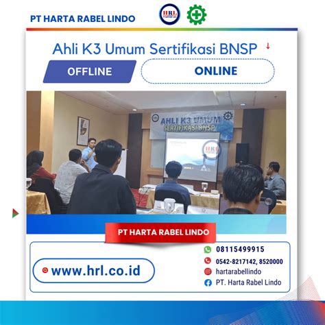 Sertifikasi Pelatihan Ahli K3 Umum Bnsp Jakarta Archives Ahli K3 Umum