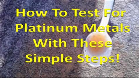Unlike gold, if there are bite marks in the metal it is not true platinum. How To Test For Platinum Metals With These Simple Steps ...