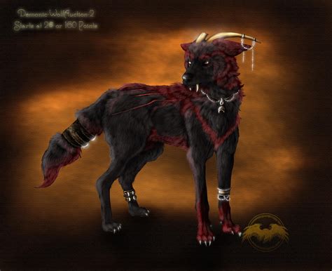 Demonic Wolf Auction 2 Closed By Amorpheusartii On Deviantart