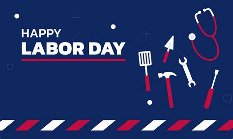 usa labor day background vector illustration with red white and blue color construction tools