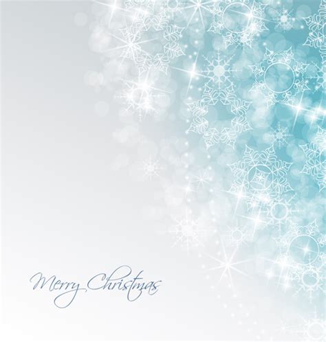 Shiny Xmas Winter Snowflake Background Vector Free Vector In