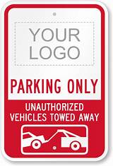 Pictures of Parking Signs Custom