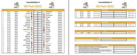 Met de leukste ek pool van nederland! EK Poule Excel 2012 | EK Pool downloaden