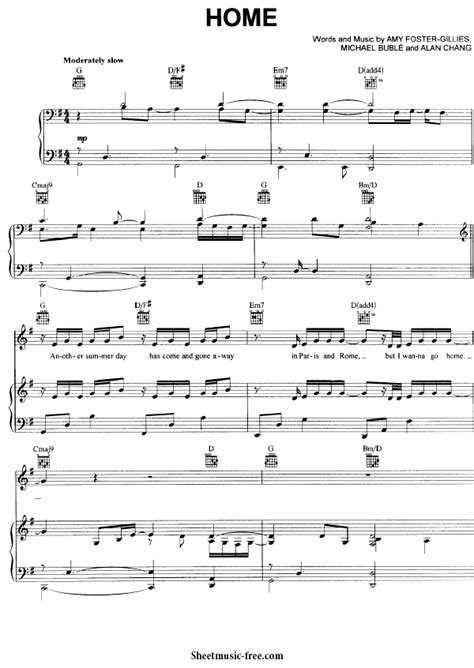 Easy to play but sounds absolutely splendid. Home Sheet Music Michael Buble | ♪ SHEETMUSIC-FREE.COM