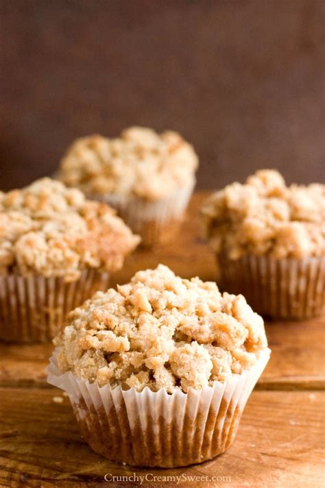 Cinnamon Coffee Cake Muffins Recipe Crunchy Creamy Sweet