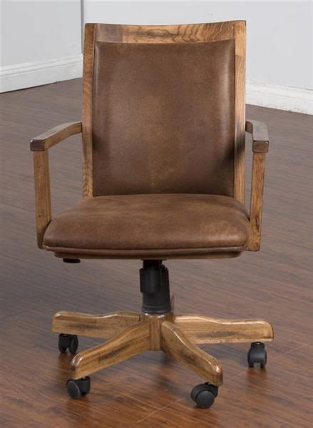 Rustic Desk Chair Without Wheels Romana Rountree