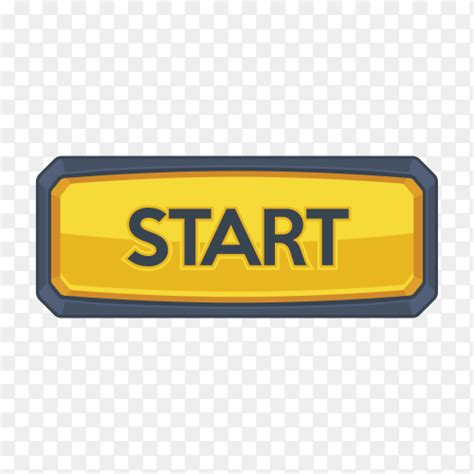 Cartoon Start Button Icon On Transparent Background Png Similar Png