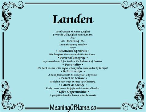 Landen Meaning Of Name
