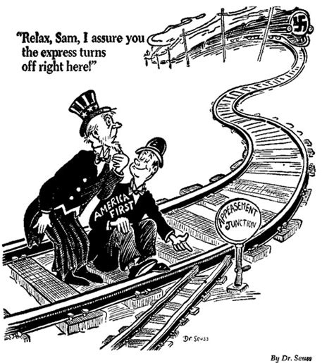 Appeasement Junction A Dr Seuss Cartoon From September 1941 Rimages