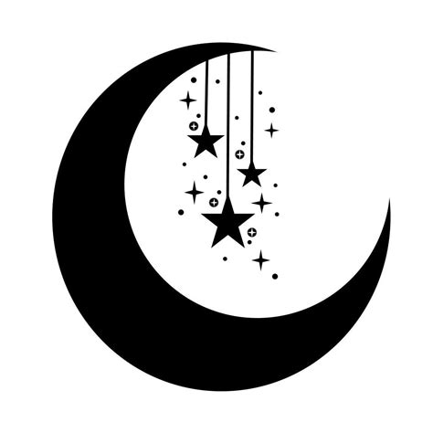 Moon Silhouette Silhouette Machine Star Clipart Beaded Bookmarks