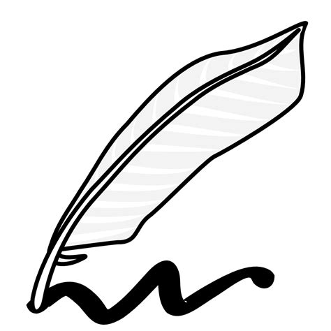 Onlinelabels Clip Art Quill