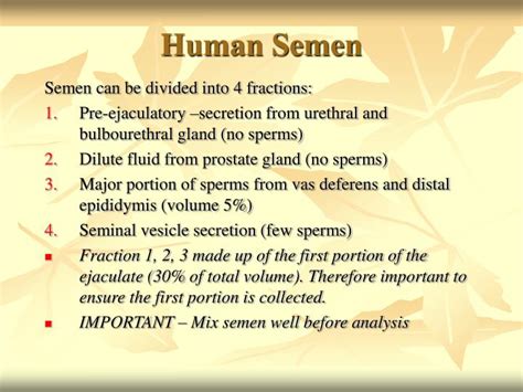 Ppt Semen Analysis And Sperm Preparation Powerpoint Presentation Id 476840