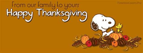 Snoopy Woodstock Thanksgiving Facebook Cover Photo