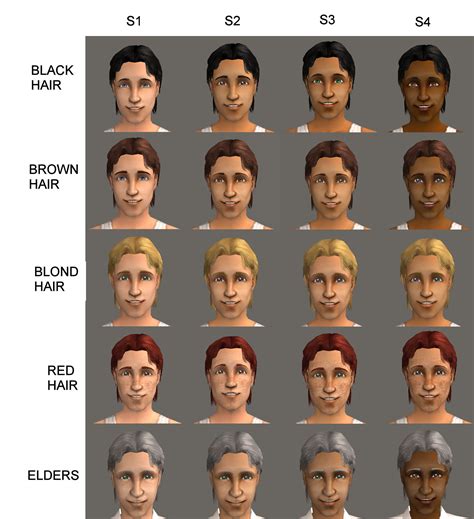 Mod The Sims Correlated Skintones Maxis Skins
