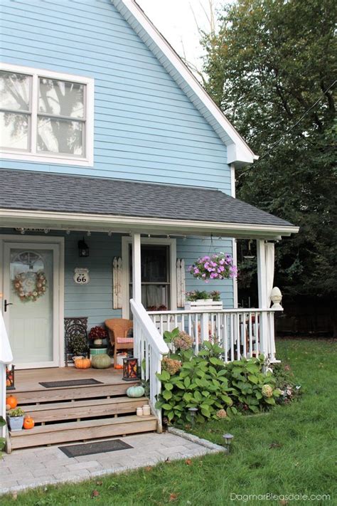 Blue Cottage Fall Home Tour With Vintage Farmhouse Decor Autumn Home