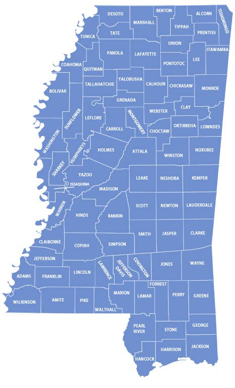 Mississippi Counties Mississippi Association Of Supervisors