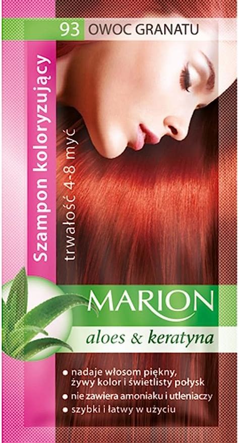 marion hair color shampoo in sachet lasting 4 8 washes 93 pomegranate uk health