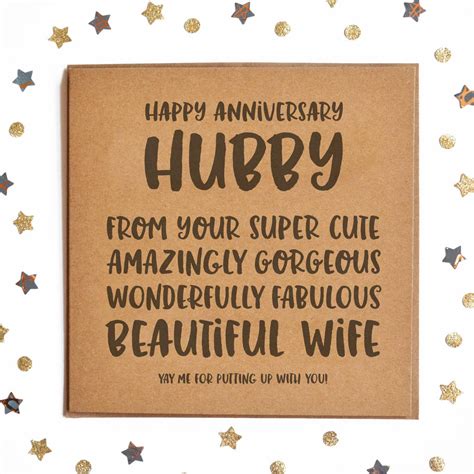 Check spelling or type a new query. Happy Anniversary Hubby Square Card By Lady K Designs | notonthehighstreet.com