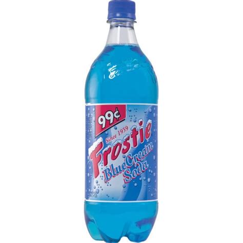 Frostie 32 Oz Blue Cream Soda Bottle Quantity Of 10