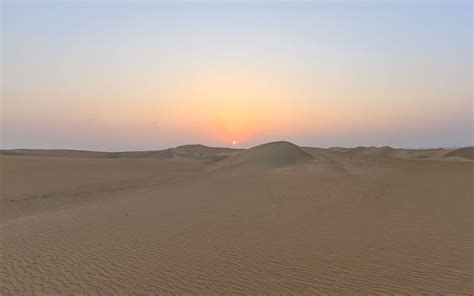 Download Wallpaper 3840x2400 Desert Sand Dunes Sun Sunset 4k Ultra