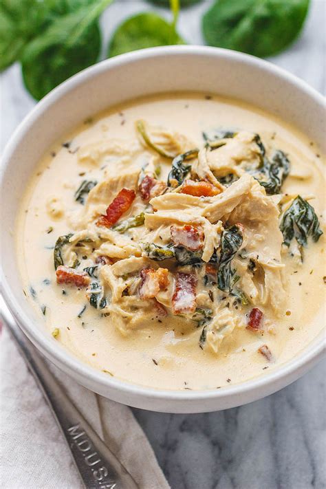 Recipe sounds really good.i need to know whether to use small or big can of cream of chicken? Instant Pot Crack Chicken Soup Recipe with Spinach, Cream ...