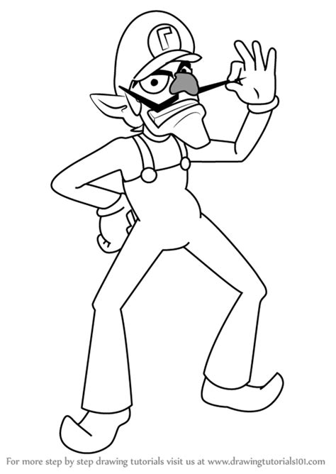 You want to see all of these super mario bros coloring pages. Learn How to Draw Waluigi from Super Mario (Super Mario ...