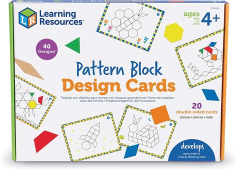 Learning Resources Ler0289 Parquetry Blocks Activity Set Toys And Games