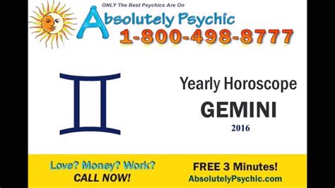 Gemini Horoscope 2016 Youtube