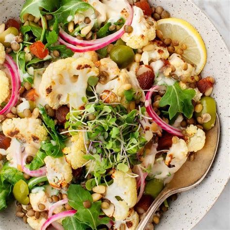 Roasted Cauliflower Salad Recipe Love And Lemons