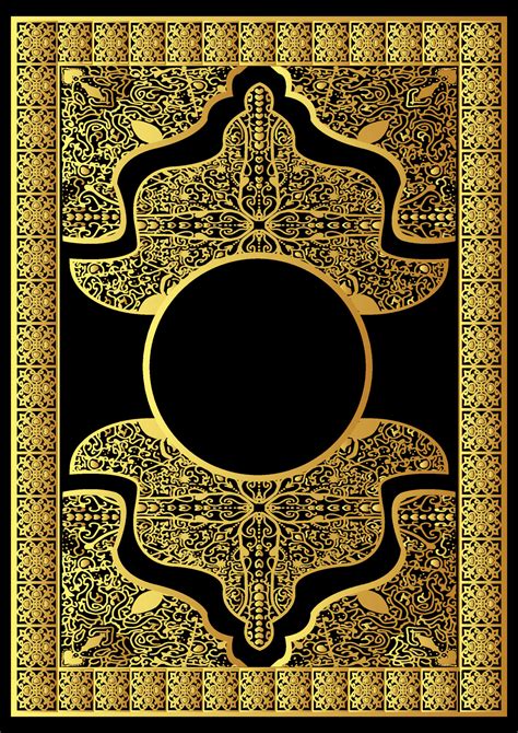 Islamic Quran Book Cover Design That Means The Holy Quran Premium Free