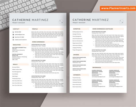 You can also easily have this template in any file. Modern CV Template for MS Word, Editable CV Template ...